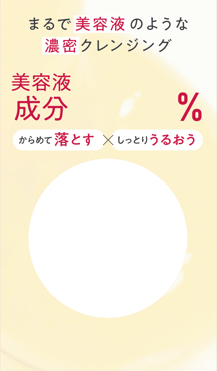 まるで美容液のようなこっくりクレンジング